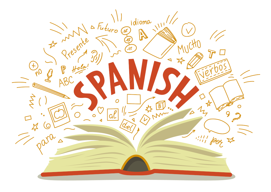 Spanish book and words